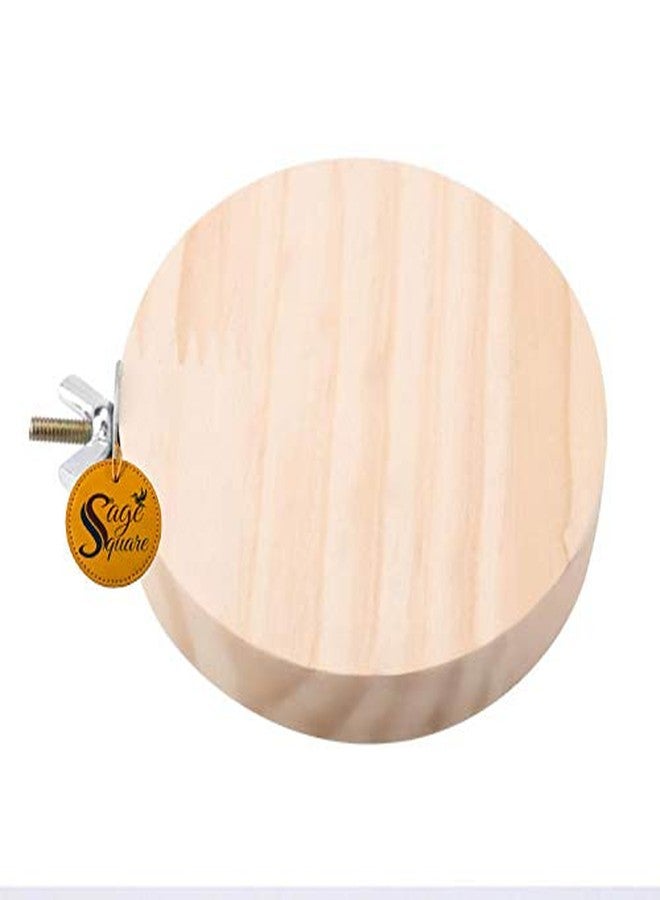 سايج سكوير منصة قفص خشبية طبيعية مرحة من سيج سكوير، مكان للتسلق والتمرين للهامستر والطيور والجرذان والقنافذ والفئران. - Image 5